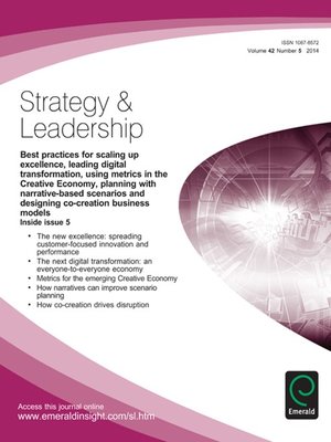 cover image of Strategy & Leadership, Volume 42, Issue 5